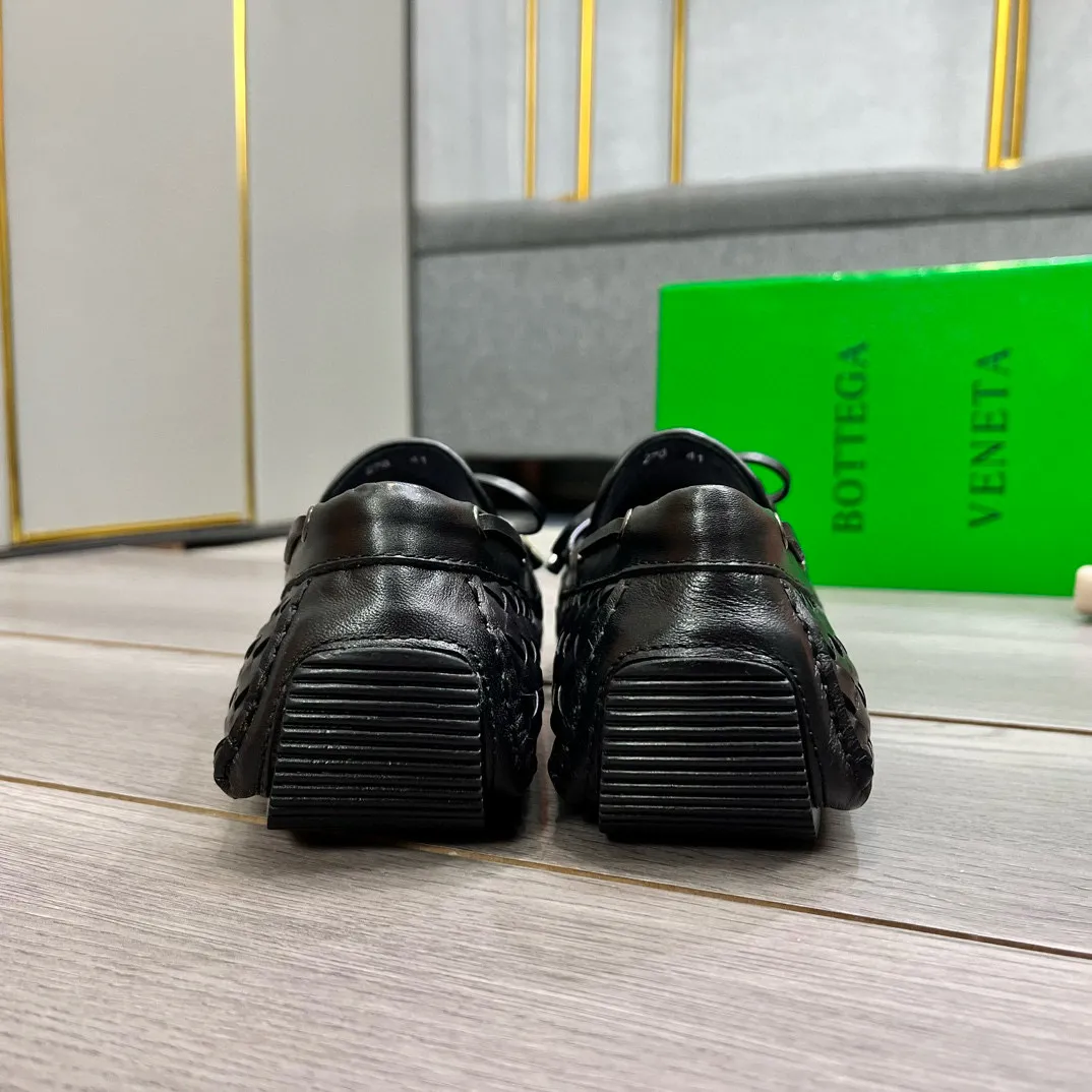 Factory price: 420💰BV new men's shoes original replica👉👉High-end men's casual beanie shoes/💞driving shoes! 🔊Upper imported cowhide woven, ☑️Sheepskin lining, one-step design, light and smart ☮☮Suitable for all kinds of travel, exclusive new style, real shot, size 38-44, (45 can be customized)
